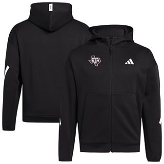 Men's adidas Black Texas A&M Aggies Z.N.E. Full-Zip Hoodie