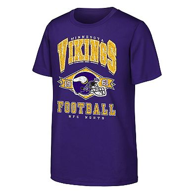 Youth Outerstuff Purple Minnesota Vikings Kick Off T-Shirt