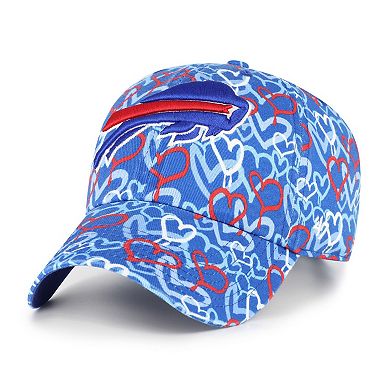 Girls Preschool '47 Royal Buffalo Bills Mural Clean Up Adjustable Hat