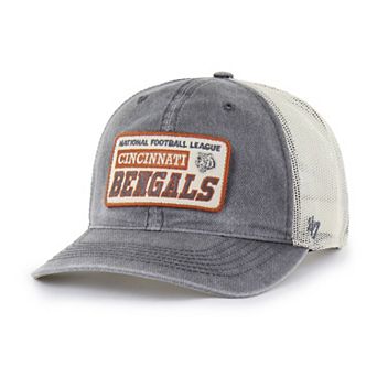 Men's '47 Charcoal Cincinnati Bengals Canteen Relaxed Trucker Adjustable Hat