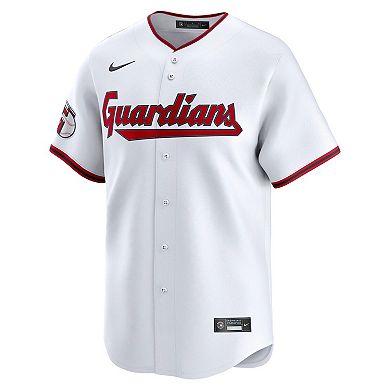 Men's Nike Bo Naylor White Cleveland Guardians Home Limited Player Jersey