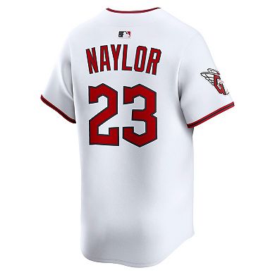 Men's Nike Bo Naylor White Cleveland Guardians Home Limited Player Jersey