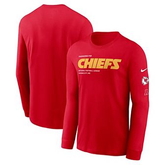 Men's Nike Red Kansas City Chiefs Play to Win Essential Long Sleeve T-Shirt