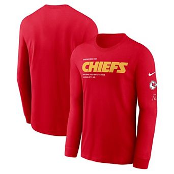 Men's Nike Red Kansas City Chiefs Play to Win Essential Long Sleeve T-Shirt