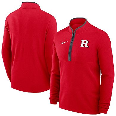 Men's Nike Scarlet Rutgers Scarlet Knights Dri-FIT Victory Quarter-Zip Pullover
