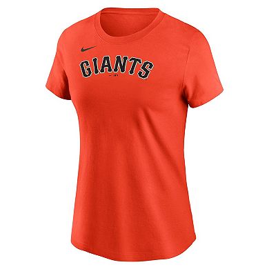 Women's Nike Rafael Devers Orange San Francisco Giants Name & Number T-Shirt