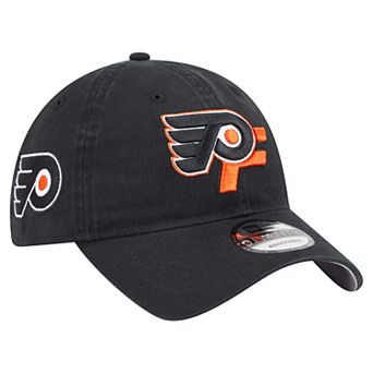 Men's New Era Black Philadelphia Flyers Deceptor 9TWENTY Adjustable Hat