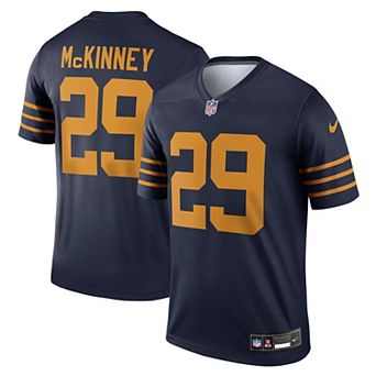Men's Nike Xavier McKinney Navy Green Bay Packers The 1923 Classic Legend Player Dri-FIT Top