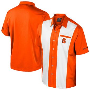 Men's Colosseum Orange Syracuse Orange Strike Bowling Button-Up Shirt