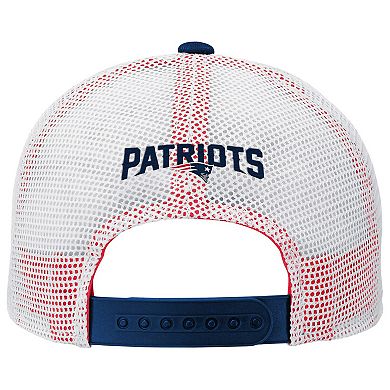 Youth Outerstuff Navy New England Patriots Core Lockup Trucker Adjustable Hat