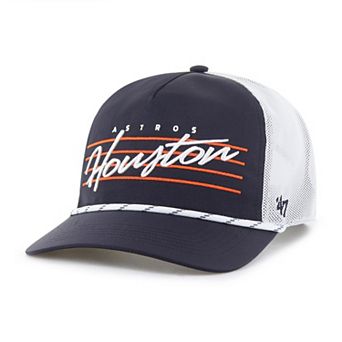 Men's '47 Navy Houston Astros Brrr Downburst Mesh Hitch Adjustable Hat