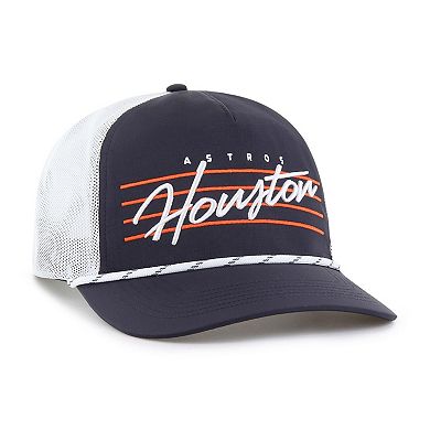 Men's '47 Navy Houston Astros Brrr Downburst Mesh Hitch Adjustable Hat
