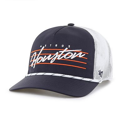 Men's '47 Navy Houston Astros Brrr Downburst Mesh Hitch Adjustable Hat