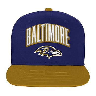 Youth Outerstuff Purple Baltimore Ravens Essentials Adjustable Hat