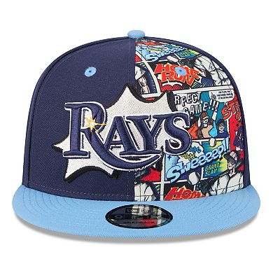 Youth New Era Navy/Light Blue Tampa Bay Rays 2025 MLB Diamond Hero Edition 9FIFTY Snapback Hat