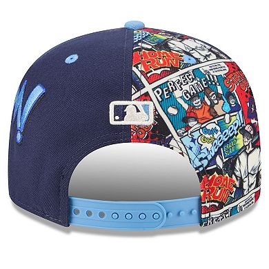 Youth New Era Navy/Light Blue Tampa Bay Rays 2025 MLB Diamond Hero Edition 9FIFTY Snapback Hat