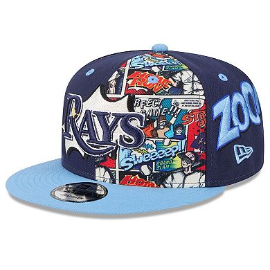 Youth New Era Navy/Light Blue Tampa Bay Rays 2025 MLB Diamond Hero Edition 9FIFTY Snapback Hat