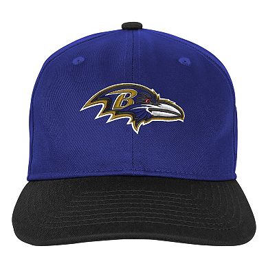 Youth Outerstuff Purple Baltimore Ravens True Retro Adjustable Hat