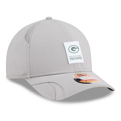 Men's New Era Gray Green Bay Packers 2025 Sideline M-Crown 9FORTY Adjustable Hat