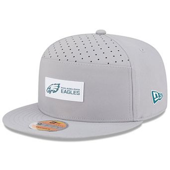 Men's New Era Gray Philadelphia Eagles 2025 Sideline Split Panel 9FIFTY Snapback Hat