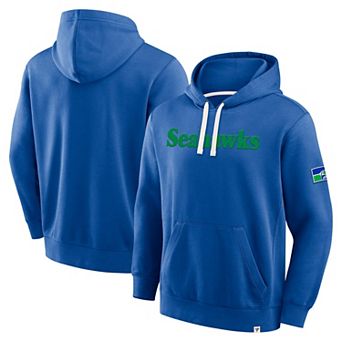 Men's Fanatics Royal Seattle Seahawks New Horizons Heritage Pullover Hoodie