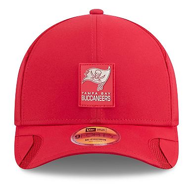 Youth New Era Red Tampa Bay Buccaneers 2025 Sideline M-Crown 9FORTY Adjustable Hat