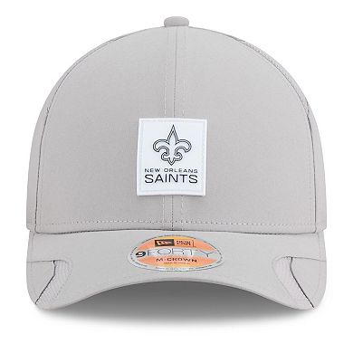 Men's New Era Gray New Orleans Saints 2025 Sideline M-Crown 9FORTY Adjustable Hat