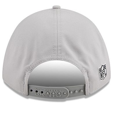 Men's New Era Gray New Orleans Saints 2025 Sideline M-Crown 9FORTY Adjustable Hat