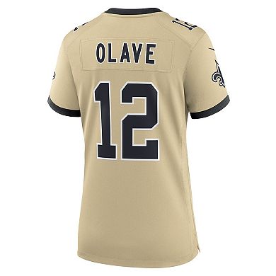 Women's Nike Chris Olave Gold New Orleans Saints Gameday Golds Alternate Game Player Jersey