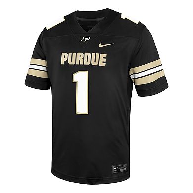 Men's Nike #1 Black Purdue Boilermakers Untouchable Replica Game Jersey