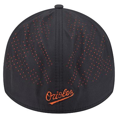 Men's New Era Black Baltimore Orioles Night 39THIRTY Flex Hat