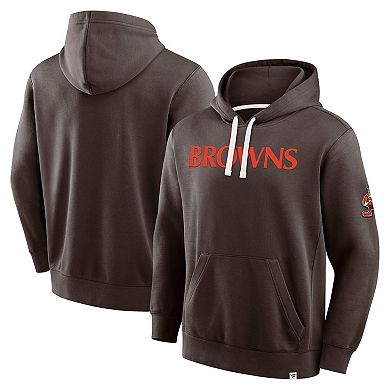 Men's Fanatics Brown Cleveland Browns New Horizons Heritage Pullover Hoodie