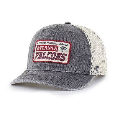 Men's '47 Charcoal Atlanta Falcons Canteen Relaxed Trucker Adjustable Hat