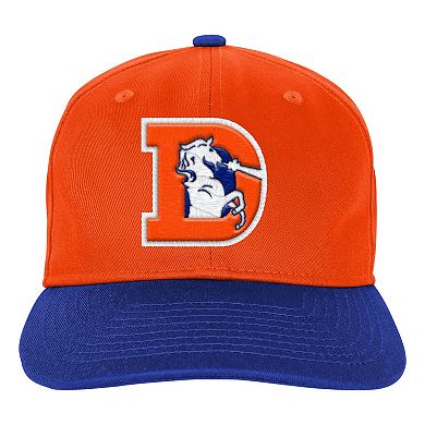 Youth Outerstuff Orange Denver Broncos True Retro Adjustable Hat
