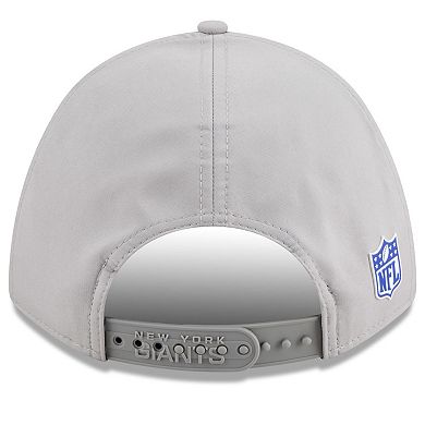 Men's New Era Gray New York Giants 2025 Sideline M-Crown 9FORTY Adjustable Hat