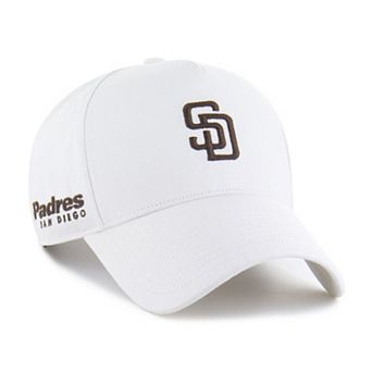 Men's '47 White San Diego Padres Foundational Pinch Offside Adjustable Hat