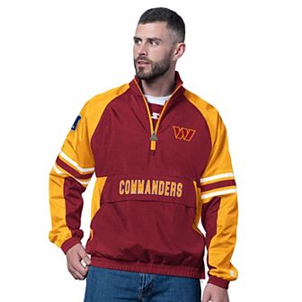 Men's Starter Burgundy Washington Commanders Prospect Half-Zip Pullover