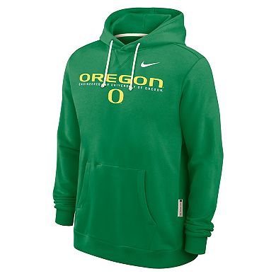 Men's Nike Green Oregon Ducks 2025 Sideline Standard Issue Dri-FIT Hoodie