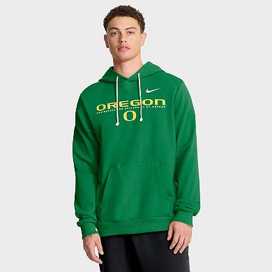 Men's Nike Green Oregon Ducks 2025 Sideline Standard Issue Dri-FIT Hoodie
