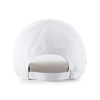 Men's '47 White Houston Astros Foundational Pinch Offside Adjustable Hat