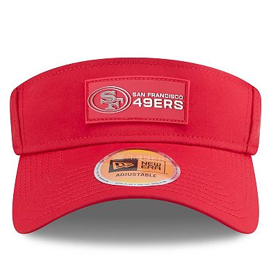 Men's New Era Scarlet San Francisco 49ers 2025 Sideline Visor