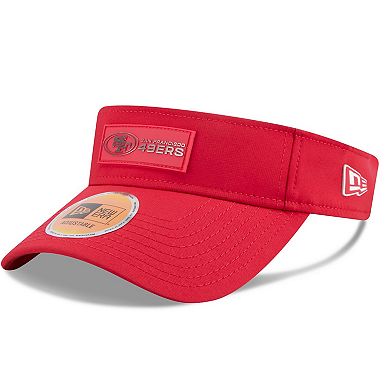 Men's New Era Scarlet San Francisco 49ers 2025 Sideline Visor