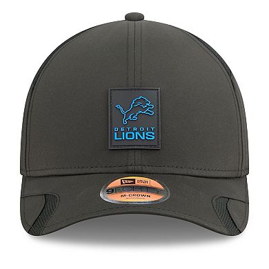 Men's New Era Black Detroit Lions 2025 Sideline M-Crown 9FORTY Adjustable Hat