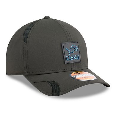 Men's New Era Black Detroit Lions 2025 Sideline M-Crown 9FORTY Adjustable Hat