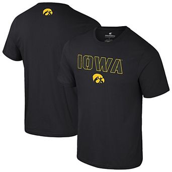 Men's Colosseum Black Iowa Hawkeyes Color Pop Active Blend T-Shirt