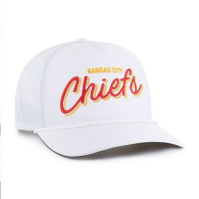 Men's '47 White Kansas City Chiefs Brrr Fairway Hitch Adjustable Hat
