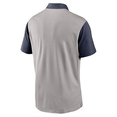 Men's Nike Gray/Navy West Virginia Mountaineers Vapor Performance Polo