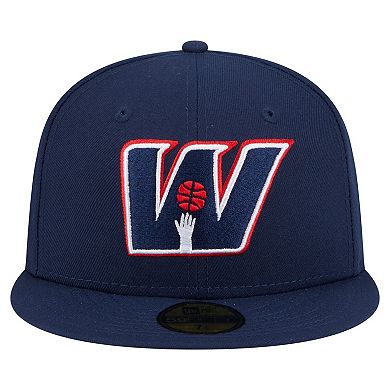 Men's New Era Navy Washington Wizards Deceptor 59FIFTY Fitted Hat
