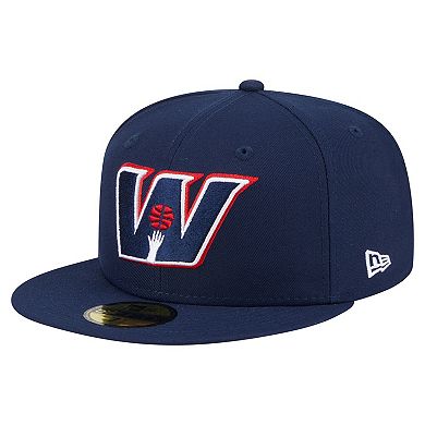 Men's New Era Navy Washington Wizards Deceptor 59FIFTY Fitted Hat