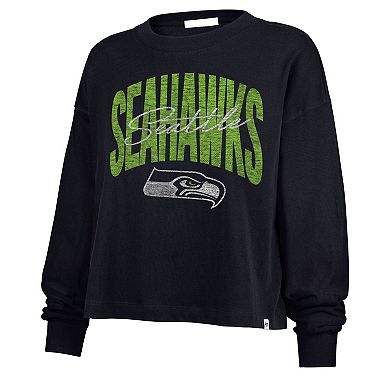 Women's '47 College Navy Seattle Seahawks Muse Sydney Long Sleeve T-Shirt